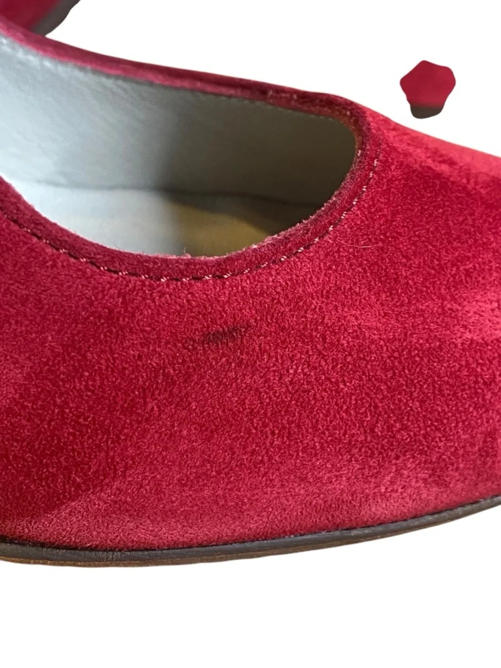 Eric Michael Red Suede pumps women’s 38 EU 8.5 U.S.